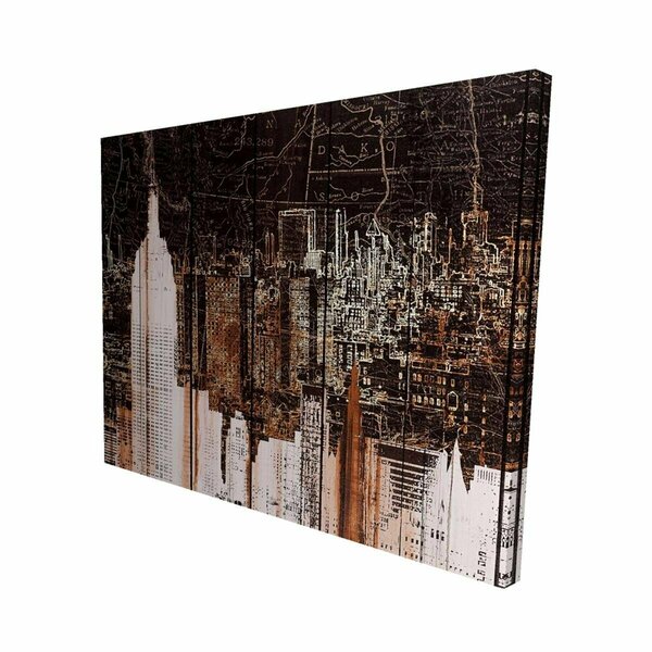 Fondo 16 x 20 in. The Empire City of Newyork-Print on Canvas FO3332737